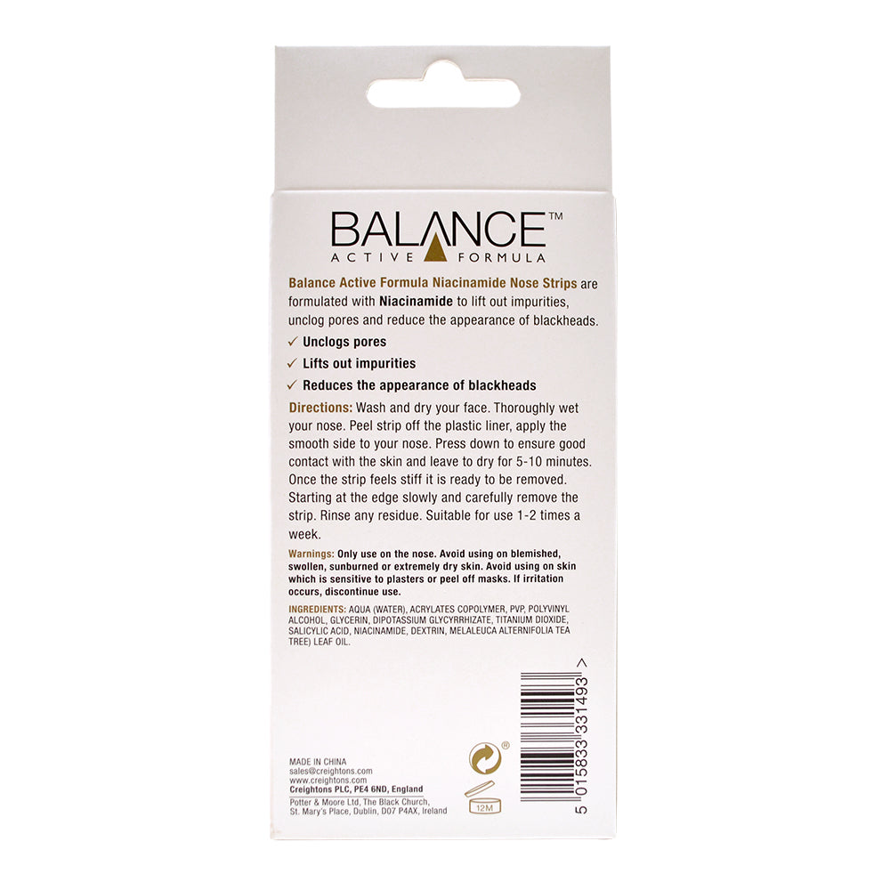 Balance Active Formula Niacinamide Nose Strips 6 Pack