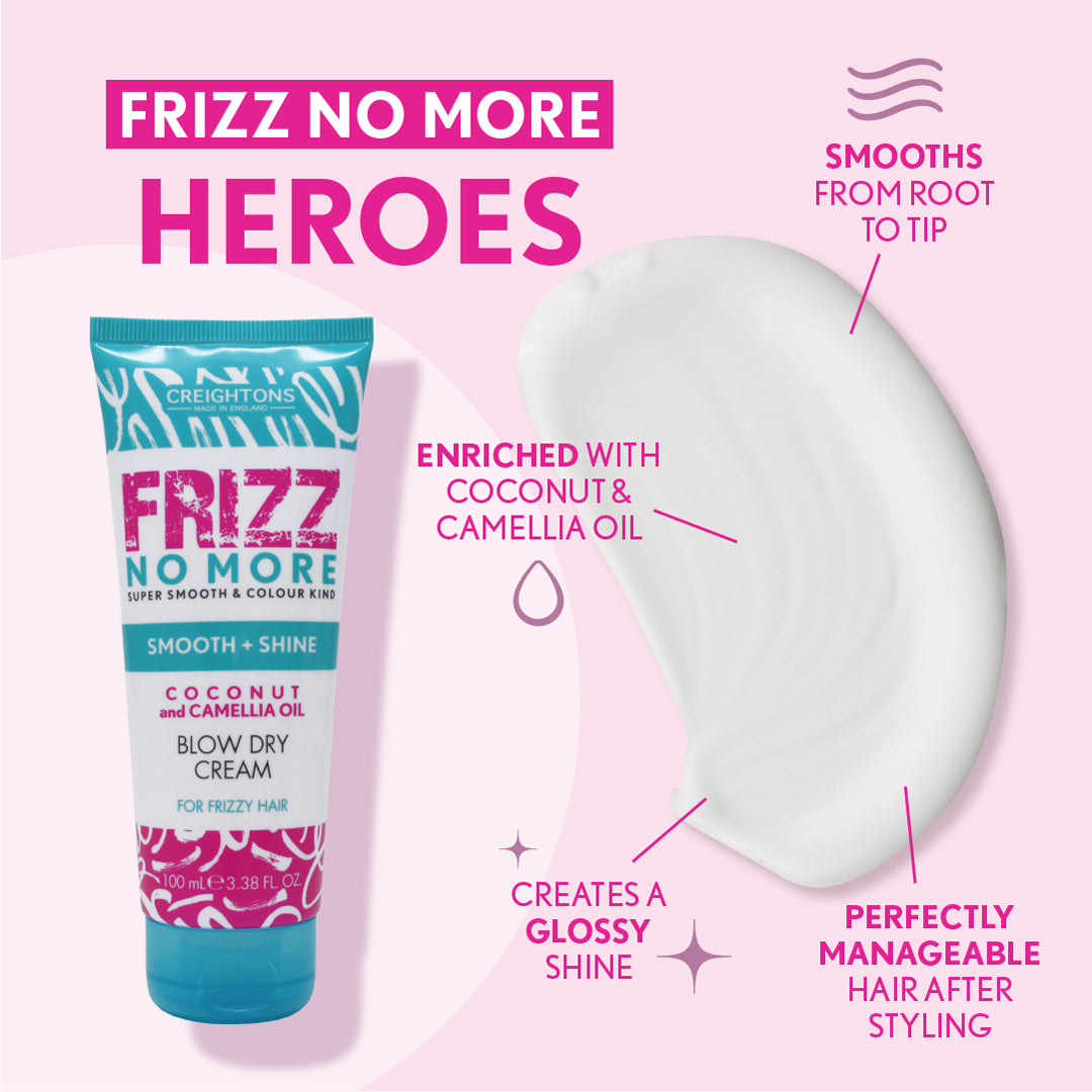 Frizz No More Smooth Shine Blow Dry Cream 100ml Creightons