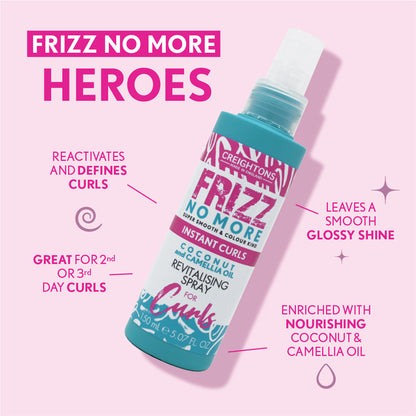 Frizz No More Instant Curls Revitalising Spray 150ml