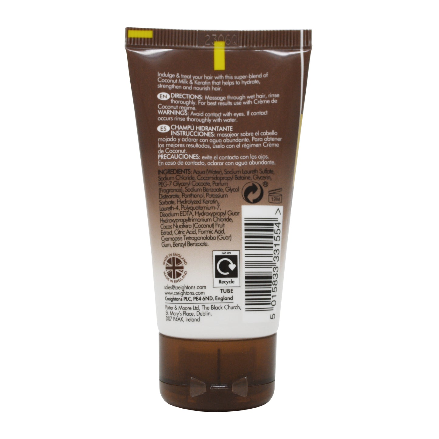 Crème de Coconut & Keratin Shampoo 50ml