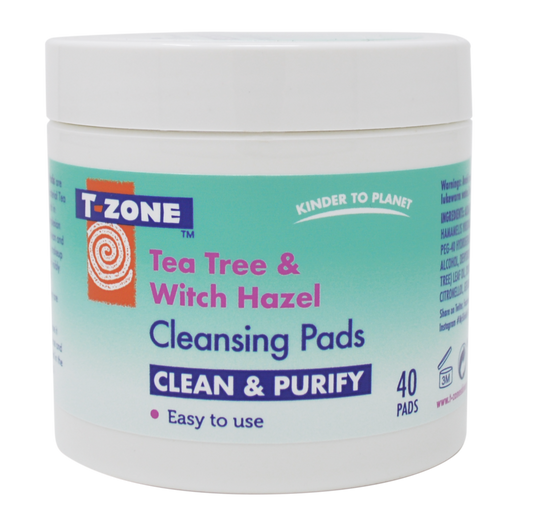 T-Zone Tea Tree Witch Hazel Deep Cleansing Pads 40's