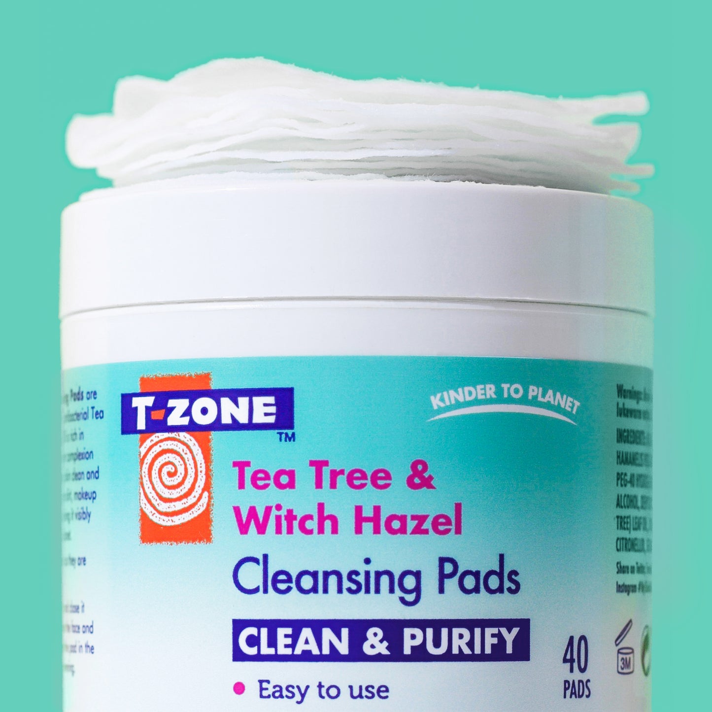 T-Zone Tea Tree Witch Hazel Deep Cleansing Pads 40's