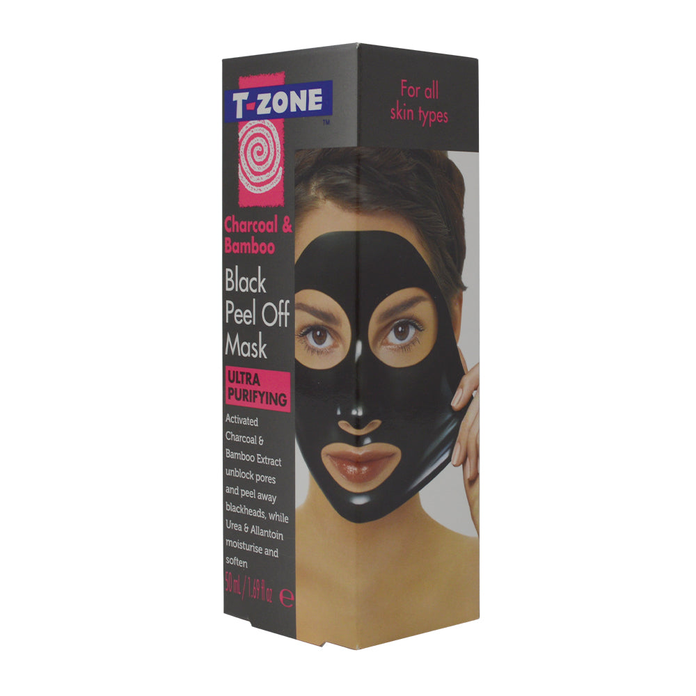 T-Zone Charcoal & Bamboo Black Peel Off Mask 50ml