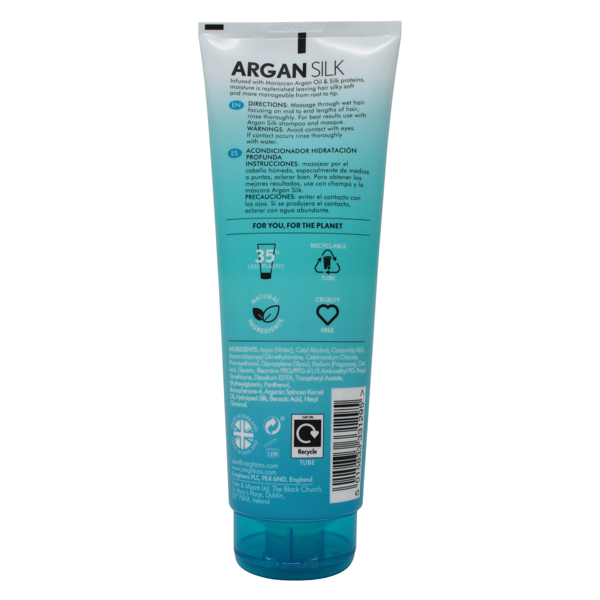 Argan Silk Moisture Rich Conditioner 250ml Creightons 3912