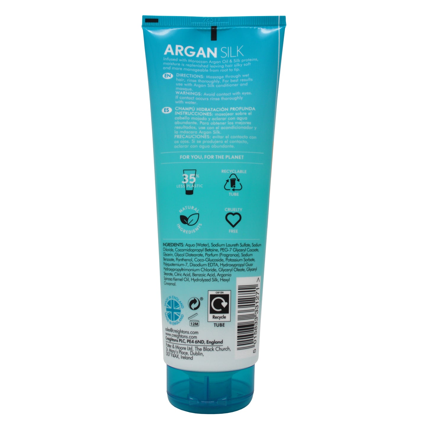 Argan Silk Moisture Rich Shampoo 250ml