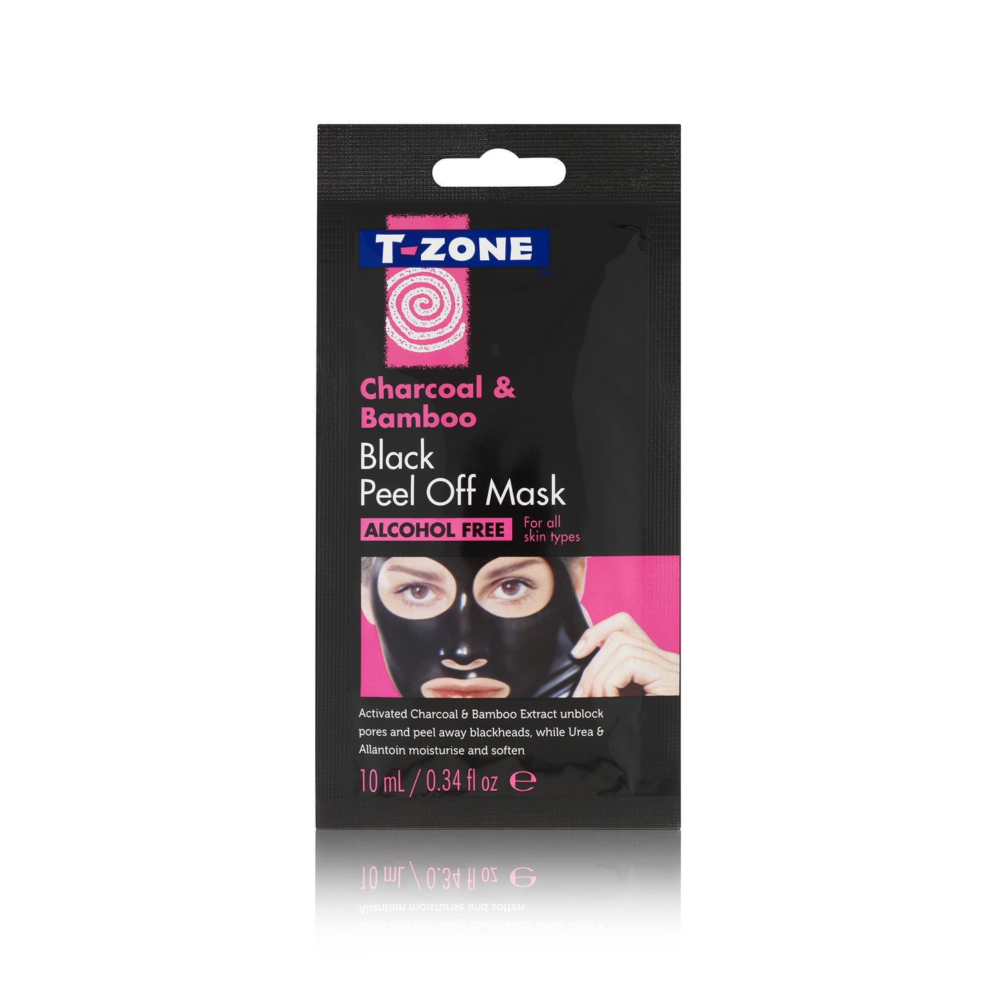 T-Zone Charcoal & Bamboo Black Peel Off Mask 10ml