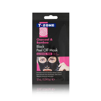 T-Zone Charcoal & Bamboo Black Peel Off Mask 10ml